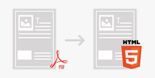 convert PDF to HTML5
