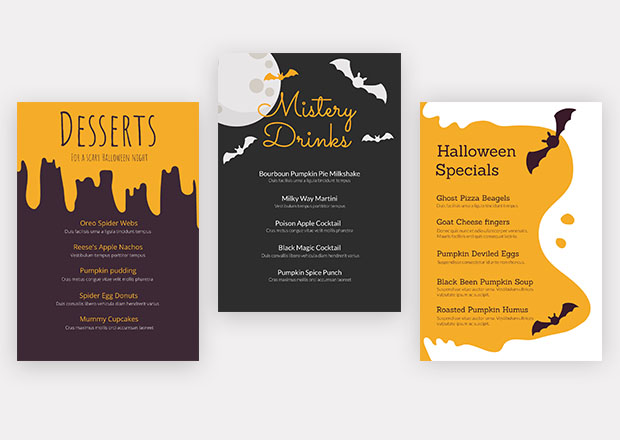 free halloween flyer templates dinner dance flyer templates