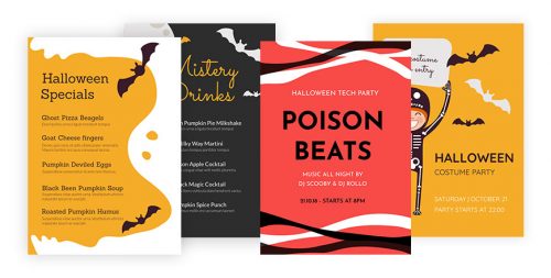 Halloween flyer templates