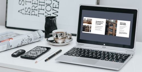 real estate brochure design