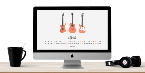 april 2018 wallpaper calendar