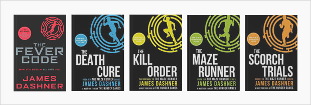 the maze runner book cover series design
