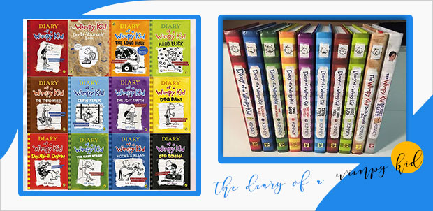 the diary of a wimpy kid book cover series design