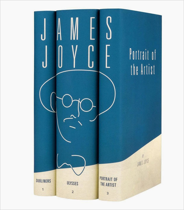book collection joyce book cover series design
