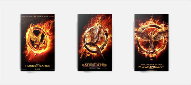 the hunger games book cover series design