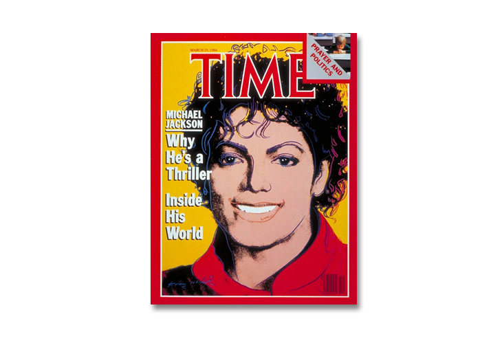 Michael Jackson Andy Warhol time magazine cover
