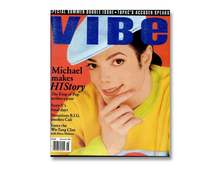 Michael Jackson through magazine covers Vibe magazine