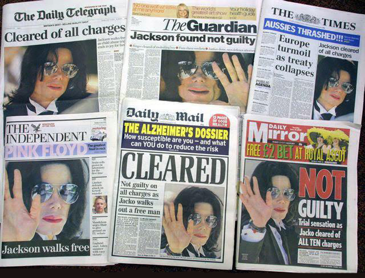 Michael Jackson through magazine covers tabloids