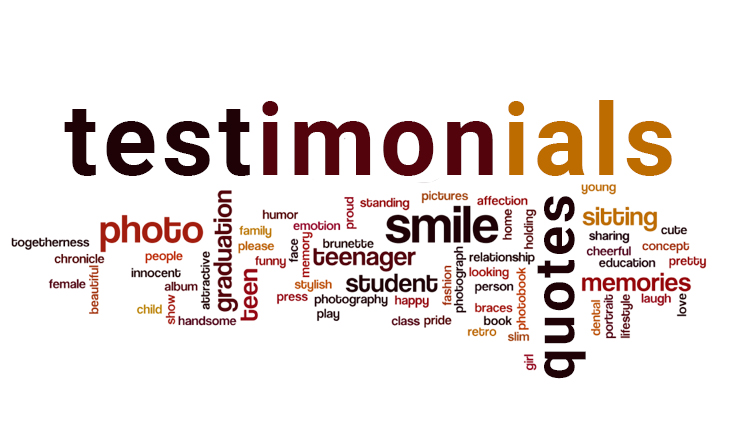 yearbook add testimonials