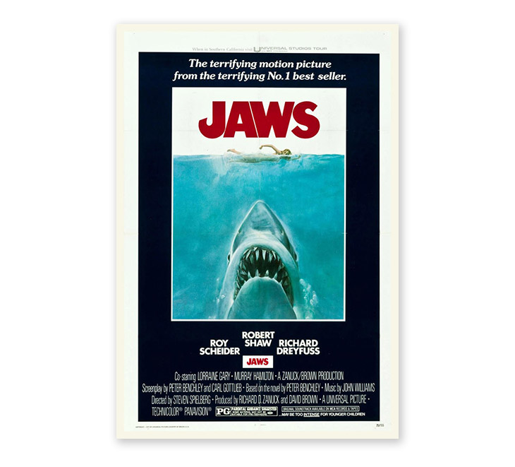 poster design art - jaws movie poster