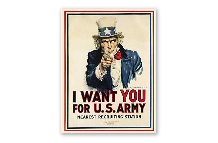 the history of poster design art - uncle sam