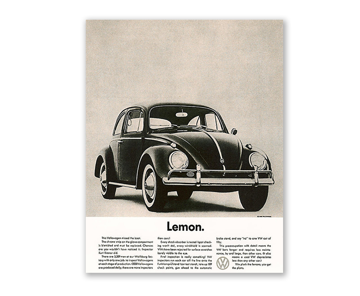 volkswagen poster ad