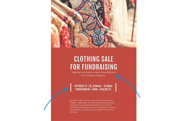 fundraising flyer