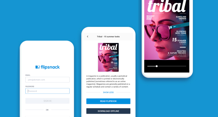 native magazine apps