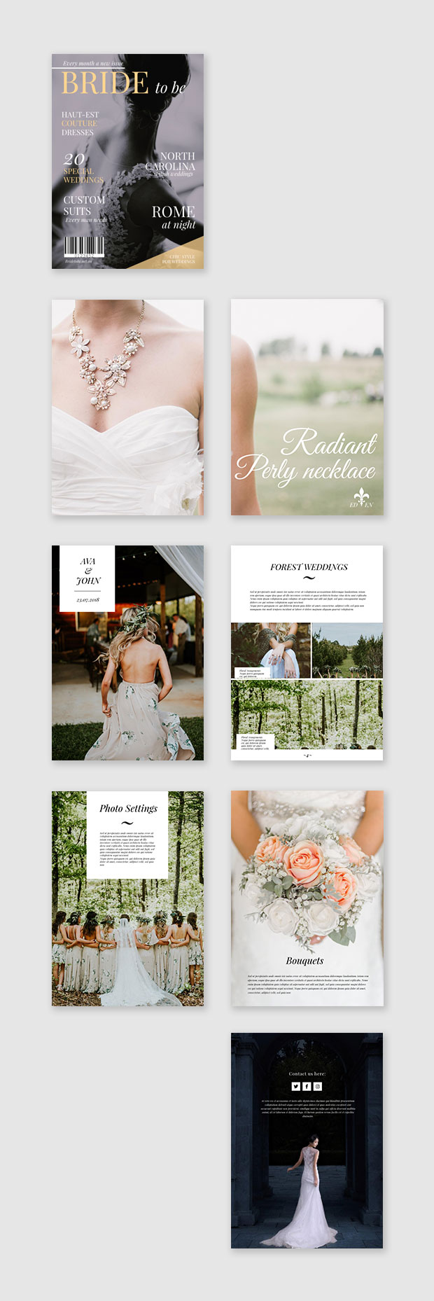 wedding magazine template