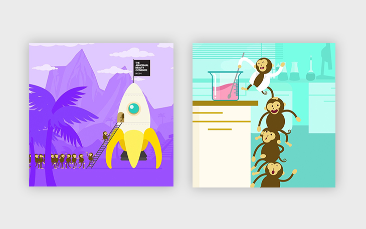 deciem monkeys - storytelling example