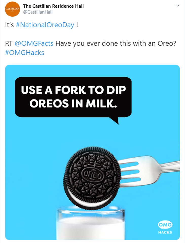 oreo national day content marketing