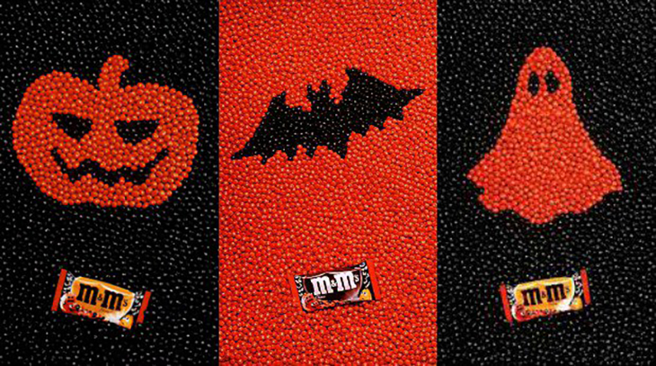 2020 content marketing calendar m&m halloween campaign