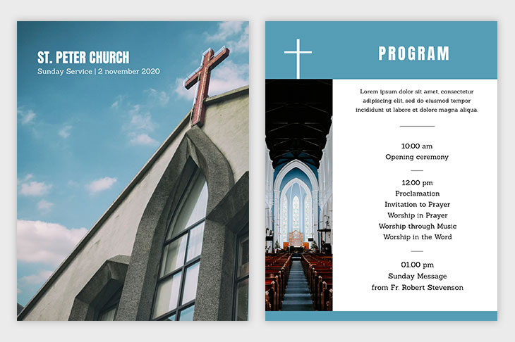 church bulletin example