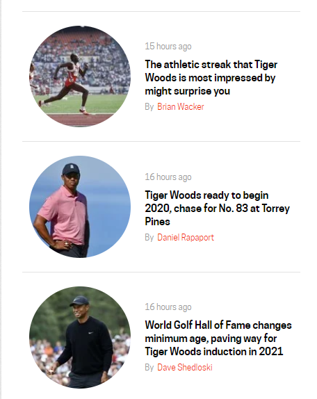 tiger woods