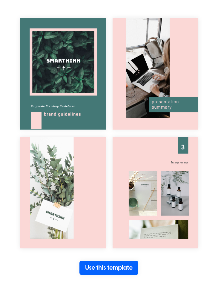 Colorful Brand Guidelines Template from Flipsnack