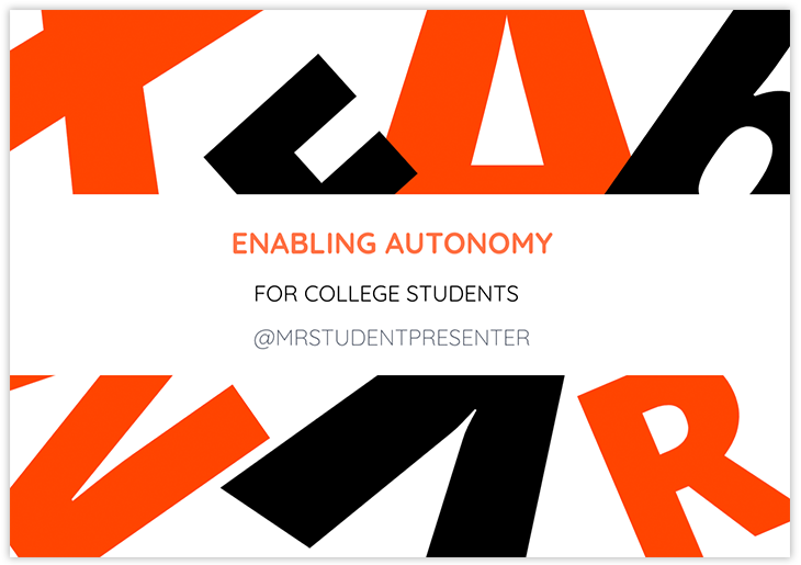 Elegant University Presentation Template