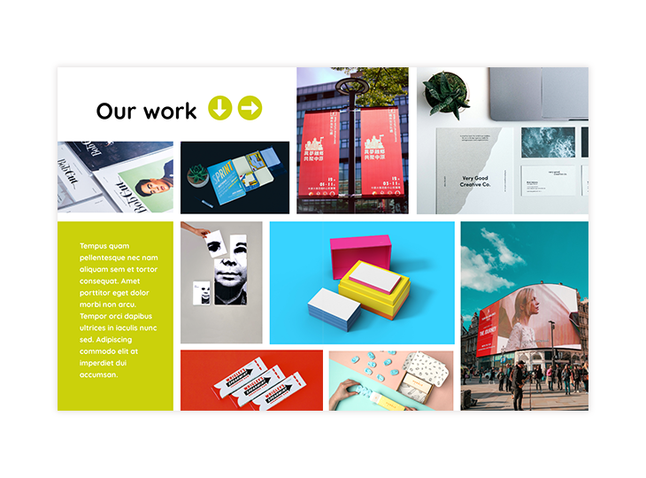 catalog double page design template