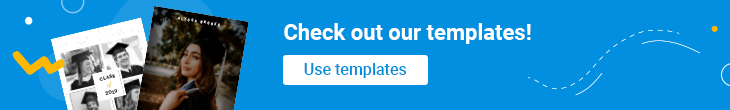 online yearbook templates banner