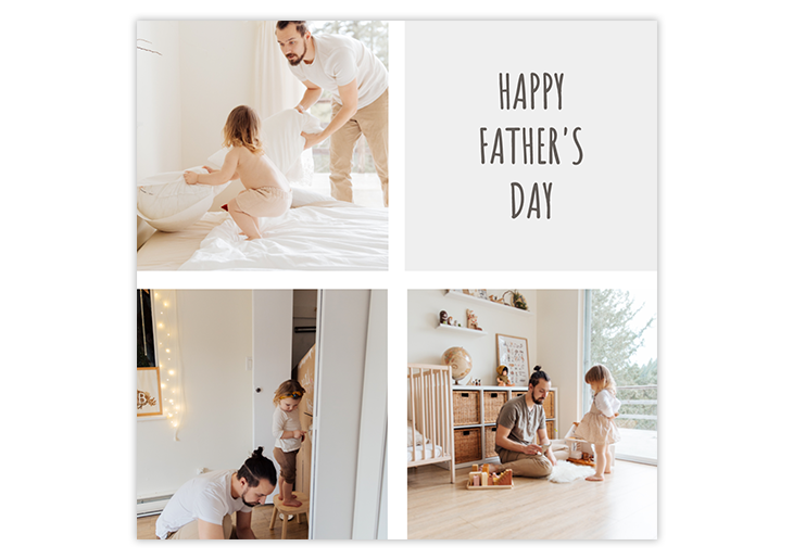 editable photo father's day card