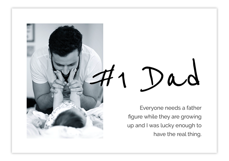 creative father's day card template