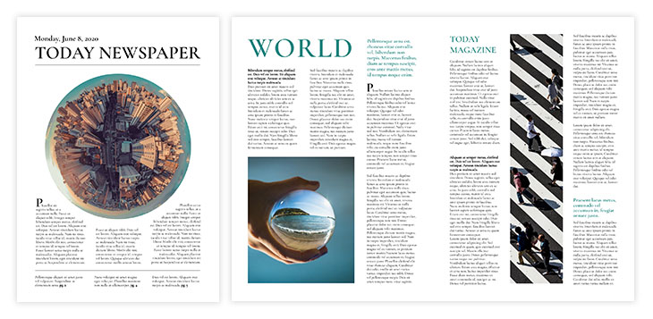 Newspaper Layout Design Template