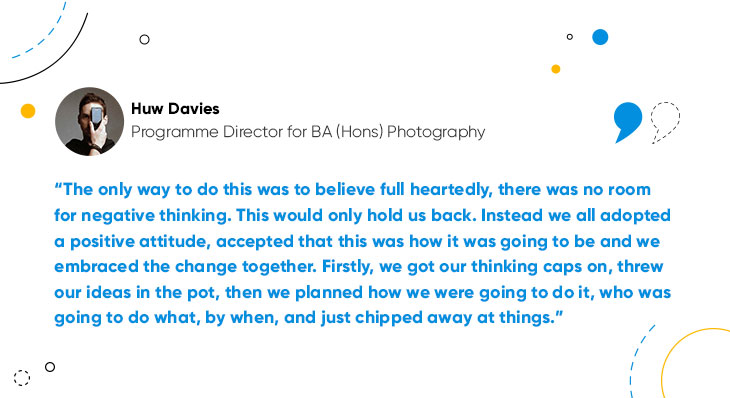 technology in art quote from Huw Davies