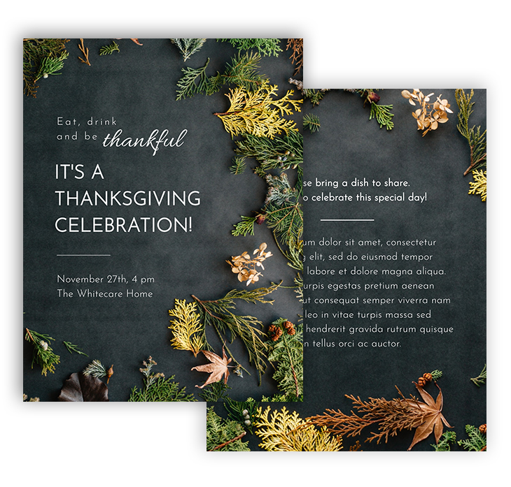 Modern Thanksgiving Flyer Template