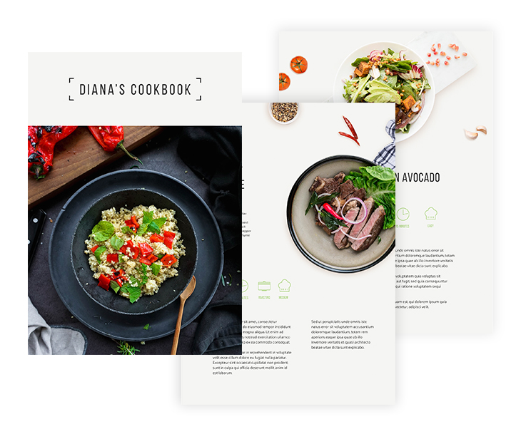 Healthy Food Cookbook Template