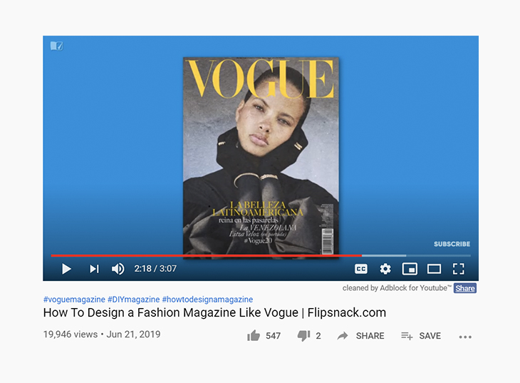video content strategy - how to design a fashion magazine like vogue
