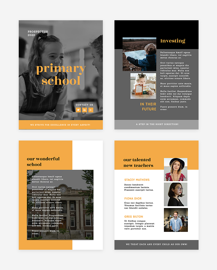 school brochure free template