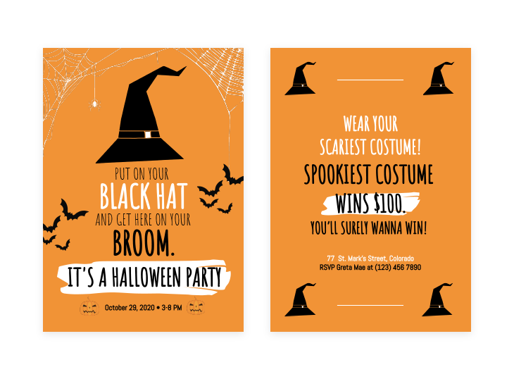 halloween template online educational tool