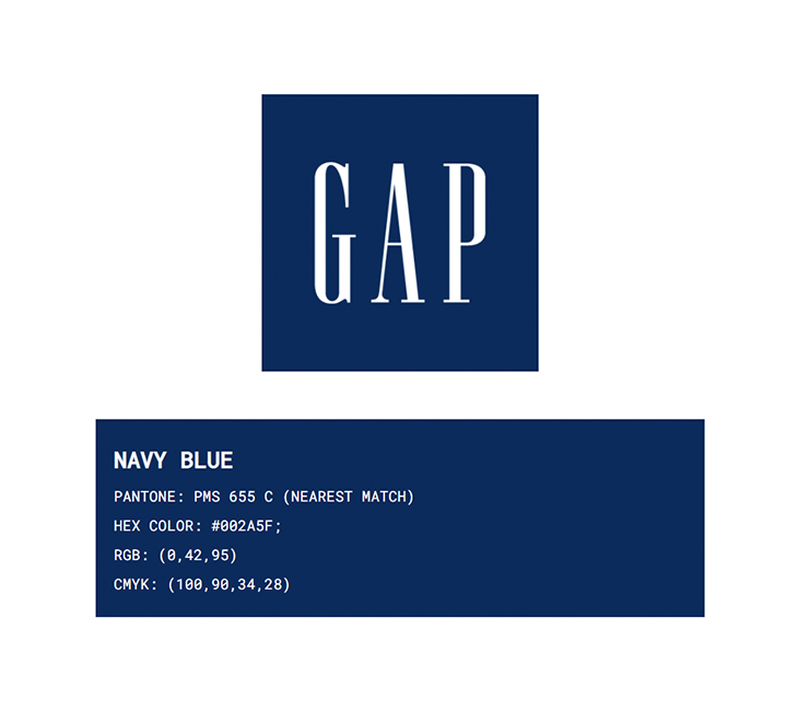 GAP brand color