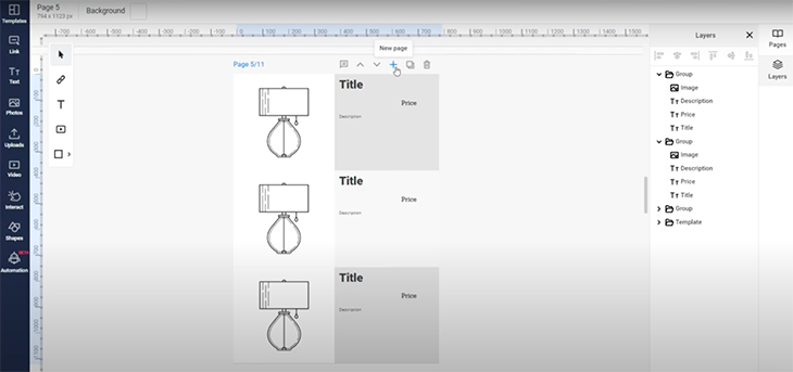 Catalog automation example