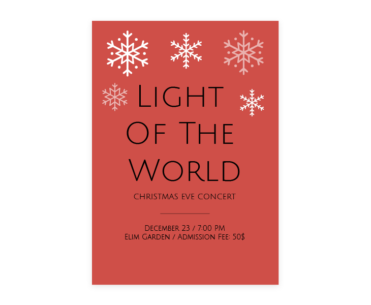 Christmas Concert Poster