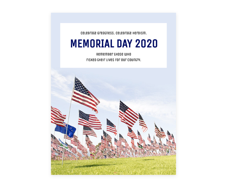 Memorial Day Flyer Design