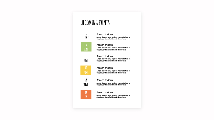 Current and Upcoming Events & Activities