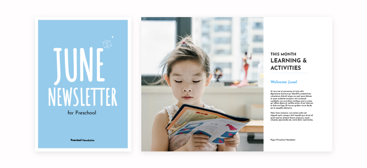 Preschool Newsletter Template