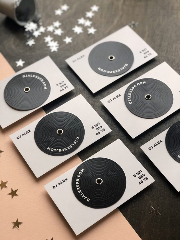 image showing a business card design for a DJ
