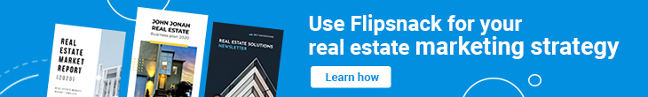 banner learn how to use Flipsnack for your real estate marketing strategy