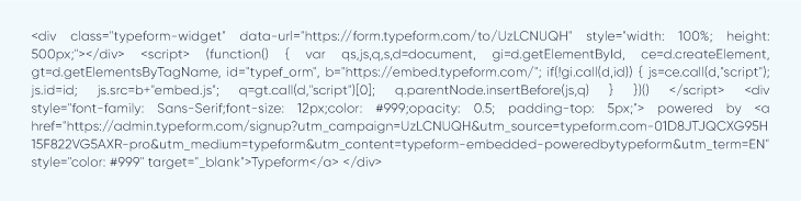 non-iframe formatted code for widget integration