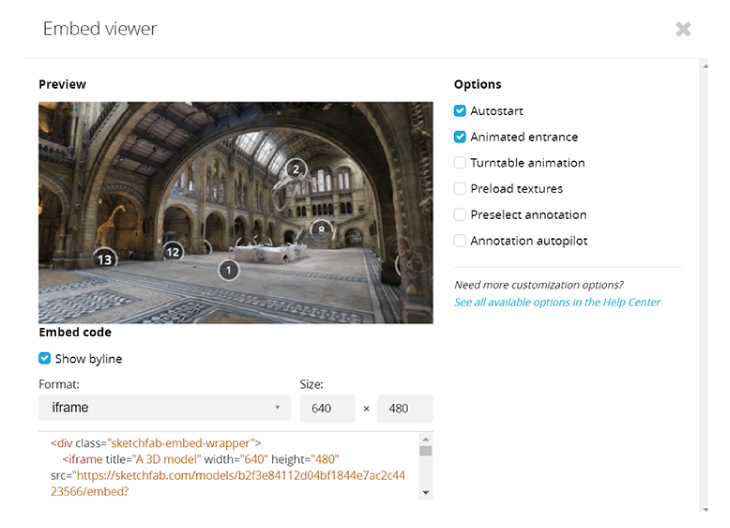 a sketchlab 3d virtual tour of the national history museum in london