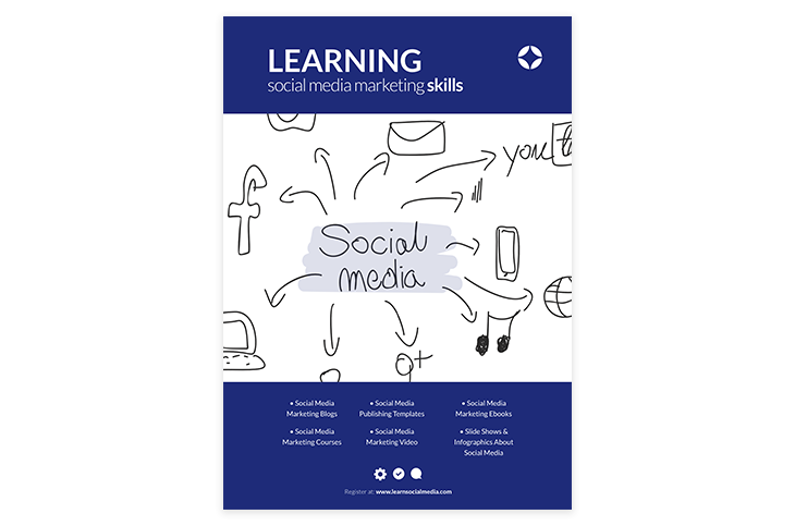 academic poster on the topic of learning social media marketing skills