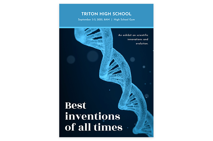 scientific poster highlighting the best inventions of all time