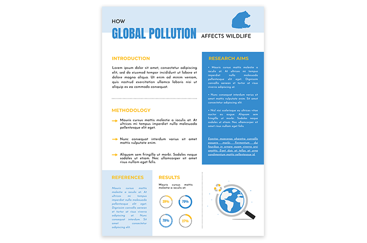 academic poster created using Flipsnack